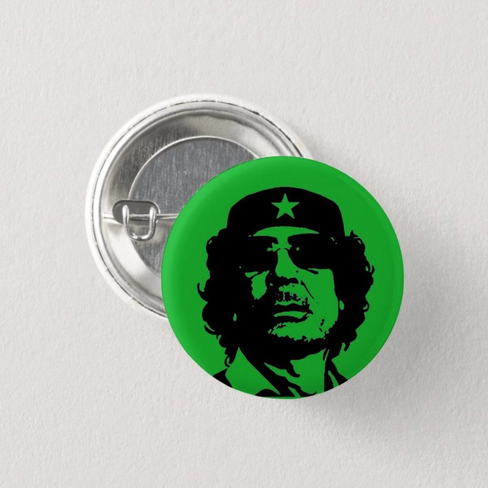 Muammar Gaddafi Button - Picture 2 of 3